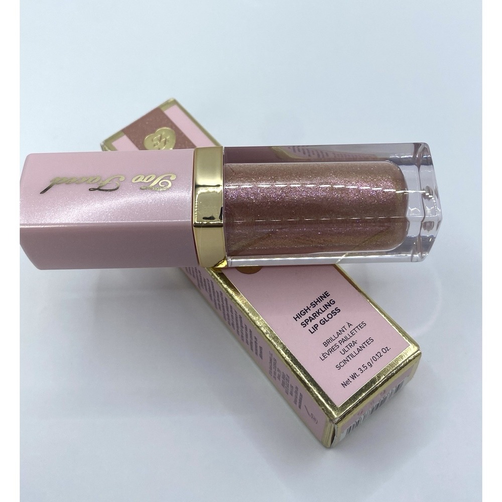TOO FACED Rich Dazzling SUNSET CRUSH High Shine Sparkling Lip Gloss Mini‎ NIB - Picture 2 of 7